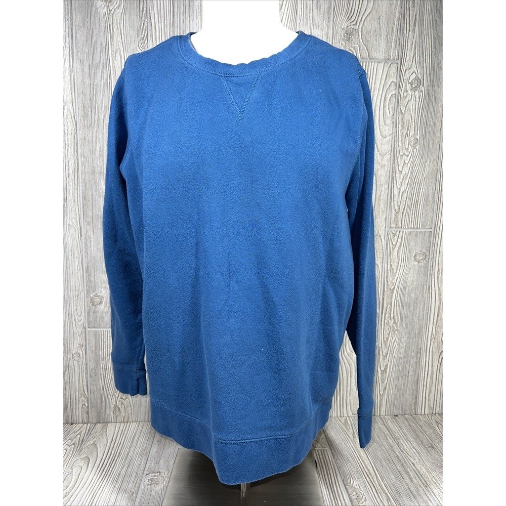 Everlast Blue Long Sleeve‎ Fleece Sweater Dad Brother Comfortable Mens SZ 1XL